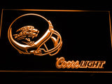 Jacksonville Jaguars Coors Light LED Neon Sign USB - Orange - TheLedHeroes