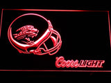 Jacksonville Jaguars Coors Light LED Neon Sign Electrical - Red - TheLedHeroes