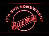Blue Moon It's 5pm Somewhere LED Neon Sign Electrical -  - TheLedHeroes
