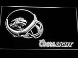 Jacksonville Jaguars Coors Light LED Neon Sign USB - White - TheLedHeroes