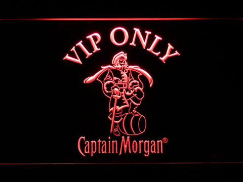 Captain Morgan VIP Only LED Neon Sign Electrical - Red - TheLedHeroes