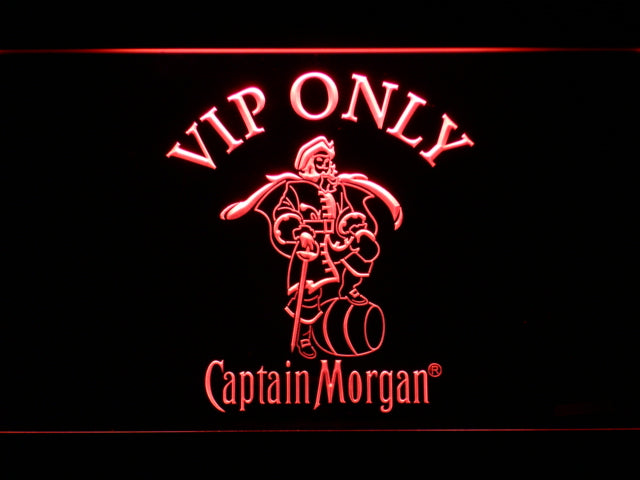 FREE Captain Morgan VIP Only LED Sign - Red - TheLedHeroes