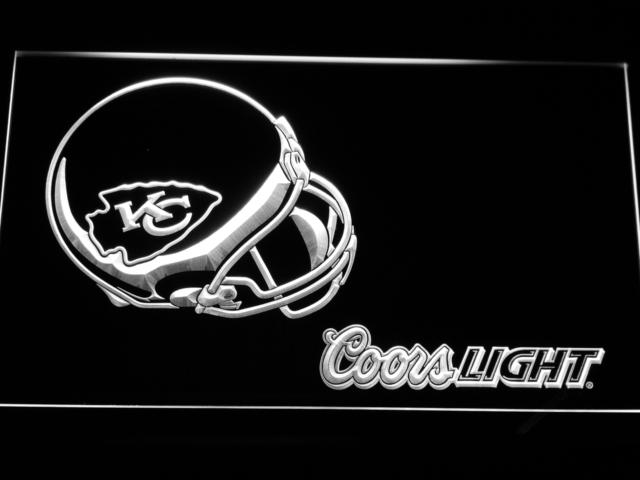 coors light football helmet neon sign Kansas City Chiefs Coors Light LED Neon Sign USB