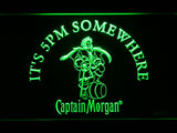 Captain Morgan IT's 5 pm Somewhere LED Sign - Green - TheLedHeroes