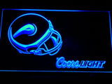 Minnesota Vikings Coors Light LED Neon Sign Electrical - Blue - TheLedHeroes
