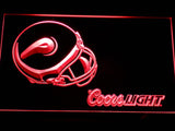 Minnesota Vikings Coors Light LED Neon Sign Electrical - Red - TheLedHeroes