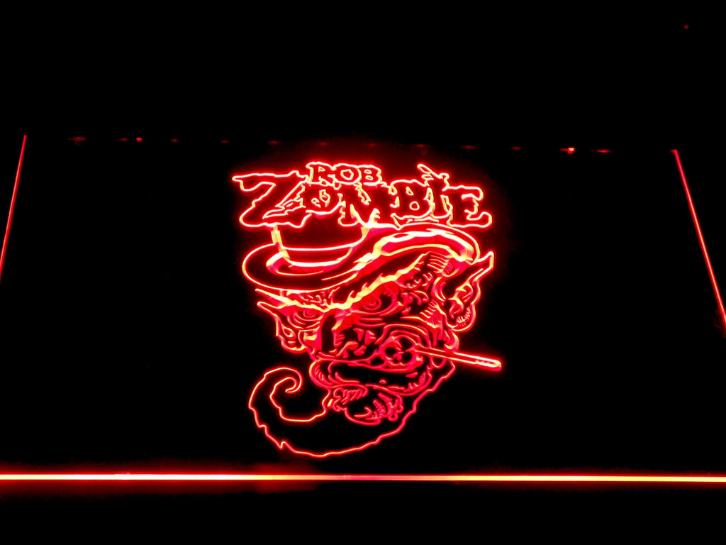 Rob Zombie (2) LED Neon Sign Electrical - Red - TheLedHeroes