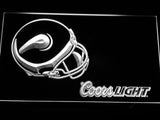 Minnesota Vikings Coors Light LED Neon Sign Electrical - White - TheLedHeroes