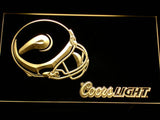 Minnesota Vikings Coors Light LED Neon Sign Electrical - Yellow - TheLedHeroes