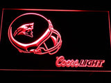 New England Patriots Coors Light LED Neon Sign USB - Red - TheLedHeroes
