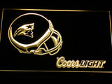 New England Patriots Coors Light LED Sign - Yellow - TheLedHeroes