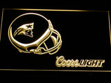 New England Patriots Coors Light LED Neon Sign USB - Yellow - TheLedHeroes