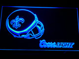 New Orleans Saints Coors Light LED Sign - Blue - TheLedHeroes