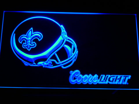 New Orleans Saints Coors Light LED Sign -  - TheLedHeroes