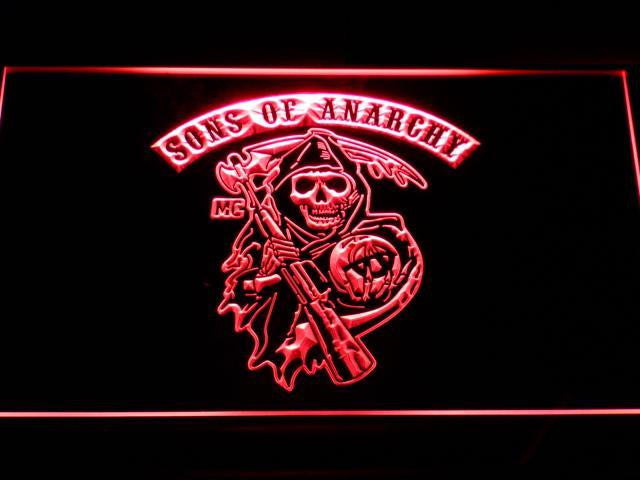 Sons of Anarchy LED Sign - Red - TheLedHeroes