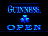 Guinness Shamrock Open LED Neon Sign USB - Blue - TheLedHeroes