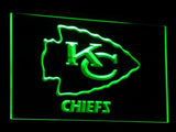 Kansas City Chiefs Helmet LED Sign - Green - TheLedHeroes