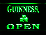 FREE Guinness Shamrock Open LED Sign - Green - TheLedHeroes