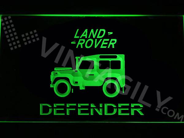 Land Rover Defender LED Neon Sign USB - Green - TheLedHeroes