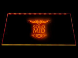 League Of Legends Solo Mid LED Sign - Orange - TheLedHeroes