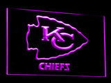 Kansas City Chiefs Helmet LED Sign - Purple - TheLedHeroes