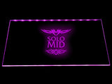 League Of Legends Solo Mid LED Sign - Purple - TheLedHeroes