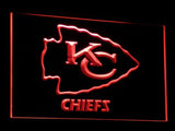 Kansas City Chiefs Helmet LED Sign - Red - TheLedHeroes