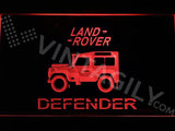 Land Rover Defender LED Neon Sign USB - Red - TheLedHeroes