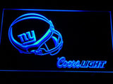 New York Giants Coors Light LED Neon Sign USB - Blue - TheLedHeroes