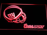 New York Giants Coors Light LED Neon Sign Electrical - Red - TheLedHeroes