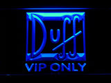 Duff VIP Only LED Neon Sign Electrical - Blue - TheLedHeroes