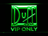 Duff VIP Only LED Neon Sign Electrical - Green - TheLedHeroes