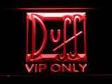 Duff VIP Only LED Neon Sign USB - Red - TheLedHeroes