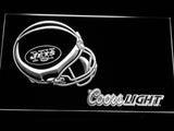 New York Jets Coors Light LED Sign - White - TheLedHeroes