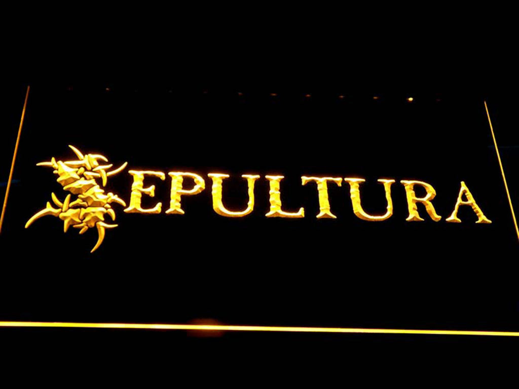 Sepultura LED Neon Sign USB - Yellow - TheLedHeroes