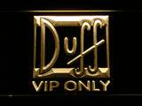 FREE Duff VIP Only LED Sign - Yellow - TheLedHeroes