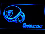 Oakland Raiders Coors Light LED Neon Sign Electrical - Blue - TheLedHeroes