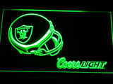 Oakland Raiders Coors Light LED Sign - Green - TheLedHeroes