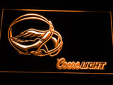 Philadelphia Eagles Coors Light LED Neon Sign Electrical - Orange - TheLedHeroes