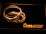 FREE Philadelphia Eagles Coors Light LED Sign - Orange - TheLedHeroes