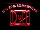 FREE Duff It's 5pm Somewhere LED Sign - Red - TheLedHeroes