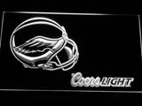 Philadelphia Eagles Coors Light LED Neon Sign USB - White - TheLedHeroes