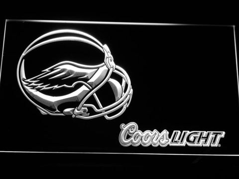Philadelphia Eagles Coors Light LED Neon Sign USB - White - TheLedHeroes