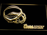 Philadelphia Eagles Coors Light LED Neon Sign Electrical - Yellow - TheLedHeroes