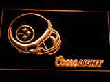 Pittsburgh Steelers Coors Light LED Sign - Orange - TheLedHeroes