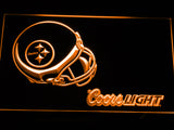 FREE Pittsburgh Steelers Coors Light LED Sign - Orange - TheLedHeroes