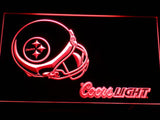 Pittsburgh Steelers Coors Light LED Neon Sign USB - Red - TheLedHeroes