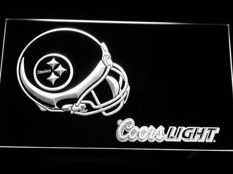 Pittsburgh Steelers Coors Light LED Neon Sign USB - White - TheLedHeroes