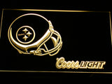FREE Pittsburgh Steelers Coors Light LED Sign - Yellow - TheLedHeroes