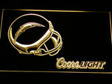 San Diego Chargers Coors Light LED Sign - Yellow - TheLedHeroes